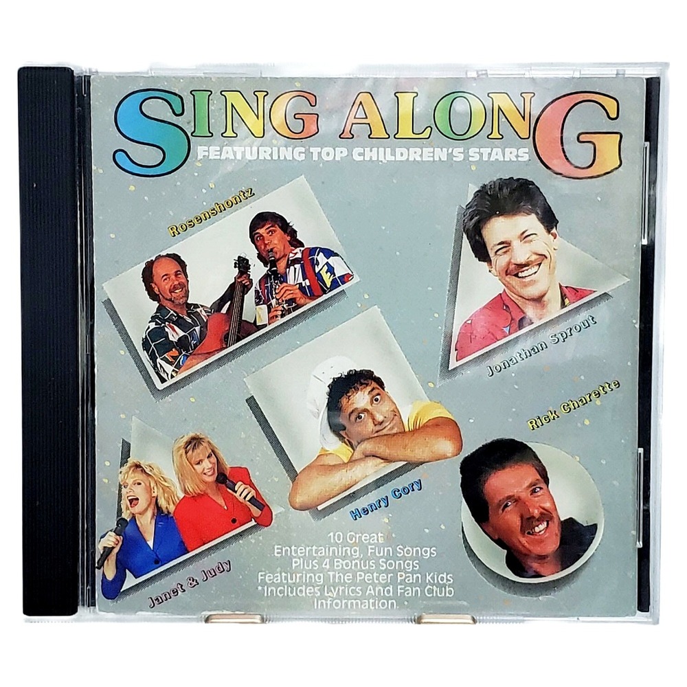 Peter Pan Industries Sing Along CD 1990 Various Artists Kids Music 99242 EUC